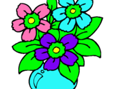 Dibuix Gerro de flors pintat per crisdan
