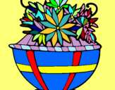 Dibuix Cistell de flors 11 pintat per MARTA DALMAU