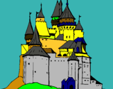 Dibuix Castell medieval pintat per POL CAVALLER GARCIA