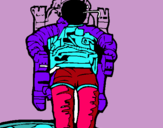 Dibuix Astronauta pintat per yasmin6