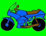 Dibuix Motocicleta pintat per anònim