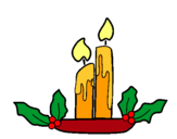 Dibuix Espelmes de nadal pintat per ñuma
