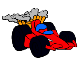 Dibuix Cotxe de Fórmula 1 pintat per arnau poppa gil