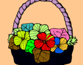 Dibuix Cistell amb flors 6 pintat per LIDIA ARNEDO