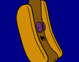 Dibuix Hot dog pintat per sergio  suares