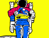 Dibuix Astronauta pintat per aliona p