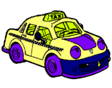 Dibuix Herbie taxista pintat per perico