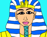 Dibuix Tutankamon pintat per laia marti  juncosa