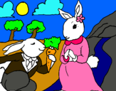 Dibuix Conills pintat per nayeli  eras  M.