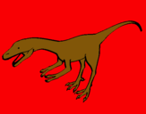 Dibuix Velociraptor II  pintat per BARUC