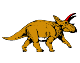Dibuix Triceratops pintat per adam