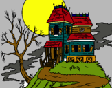 Dibuix Casa encantada pintat per xavi