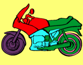 Dibuix Motocicleta pintat per perico