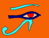 Dibuix Ull Horus pintat per carla