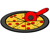 Dibuix Pizza pintat per JUDIT ARTIGAS
