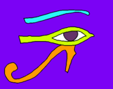 Dibuix Ull Horus pintat per rut