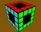 Dibuix Cub de Rubik pintat per gjimenez