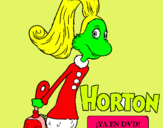 Dibuix Horton - Sally O'Maley pintat per minf4