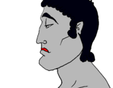 Dibuix Jove romà pintat per MANU