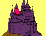 Dibuix Castell medieval pintat per anwar