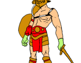 Dibuix Gladiador pintat per arnau