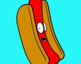 Dibuix Hot dog pintat per arantxa reyes