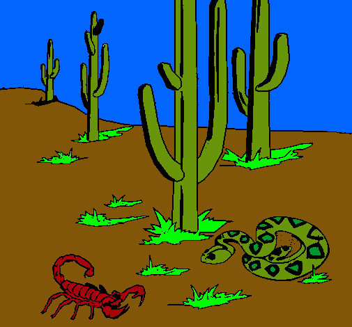 Dibuix Desert  pintat per martí