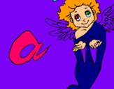 Dibuix Àngel pintat per Laia
