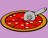 Dibuix Pizza pintat per Judit Capell