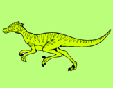 Dibuix Velociraptor  pintat per IBAI