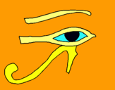 Dibuix Ull Horus pintat per Mar.C.V