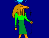 Dibuix Sobek II pintat per pbb