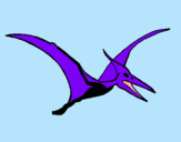 Dibuix Pterodàctil pintat per joan