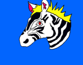 Dibuix Zebra II pintat per 2w2