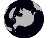 Dibuix Planeta Terra pintat per ivan lara pizarro