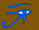 Dibuix Ull Horus pintat per marti