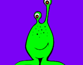 Dibuix Mini extraterrestre pintat per bernat