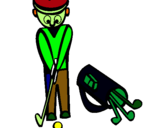 Dibuix Jugador de golf II pintat per guillem pi