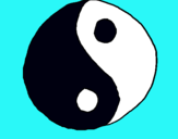 Dibuix Yin yang pintat per ana