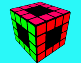 Dibuix Cub de Rubik pintat per ULRRICH