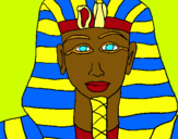Dibuix Tutankamon pintat per aina i joel .m