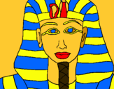 Dibuix Tutankamon pintat per jaume4