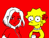 Dibuix Sakura i Lisa pintat per justi bieber