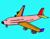 Dibuix Avió de passatgers  pintat per dunia tudela