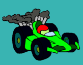 Dibuix Cotxe de Fórmula 1 pintat per BLAI