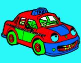 Dibuix Herbie taxista pintat per Ivet  Fabregas