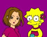 Dibuix Sakura i Lisa pintat per ANNA