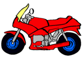 Dibuix Motocicleta pintat per motocicleta