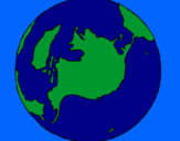 Dibuix Planeta Terra pintat per marcmunuera