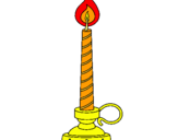 Dibuix Espelma IV pintat per eric